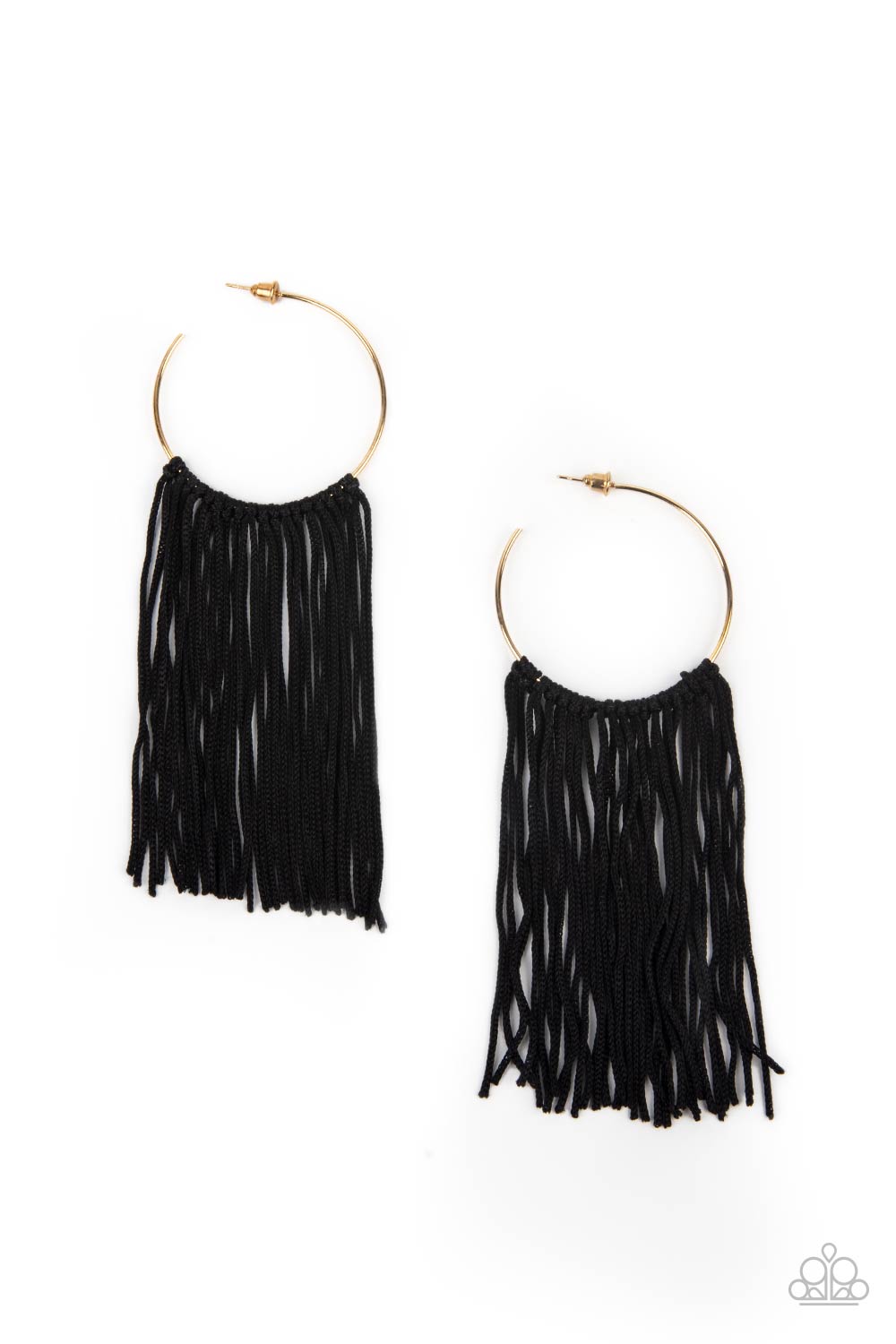Flauntable Fringe - Gold Hoop Earrings