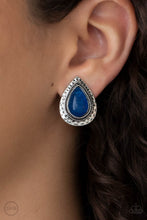 Load image into Gallery viewer, Desert Glow - Blue Clip-On Earrings