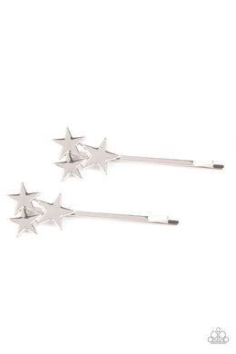 Suddenly Starstruck - Silver Bobby Pins