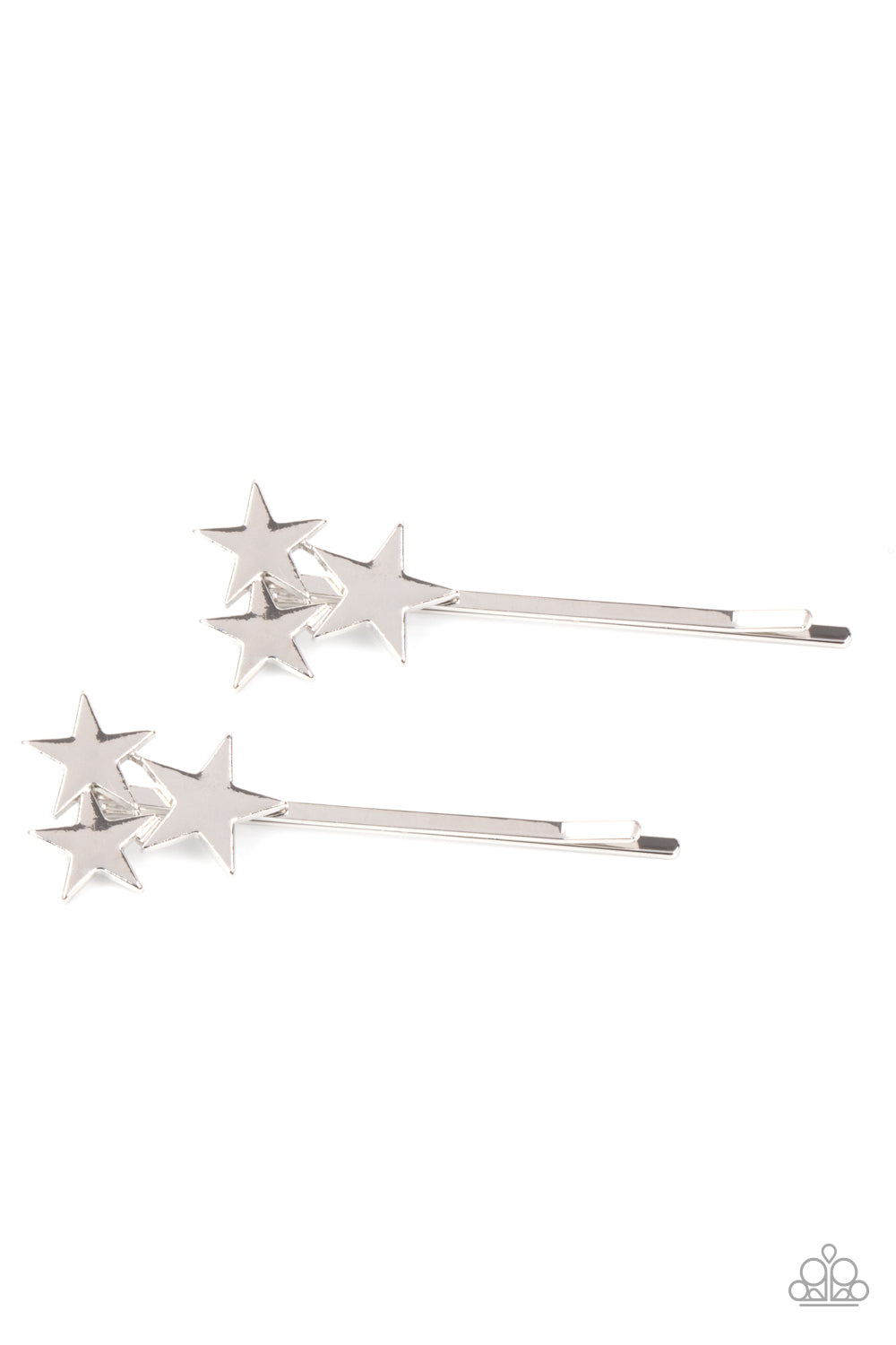 Suddenly Starstruck - Silver Bobby Pins