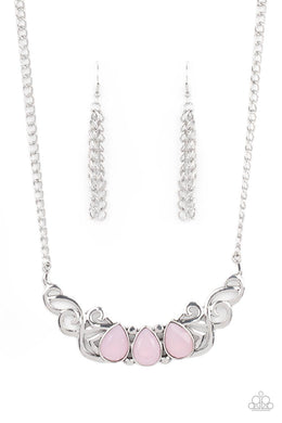 Heavenly Happenstance - Pink Necklace
