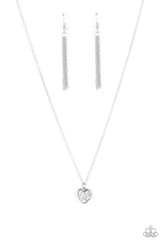 Load image into Gallery viewer, Pitter-Patter, Goes My Heart - Silver Necklace