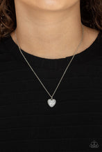 Load image into Gallery viewer, Pitter-Patter, Goes My Heart - Silver Necklace