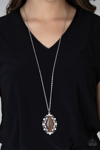 Exquisitely Enchanted - Brown Necklace