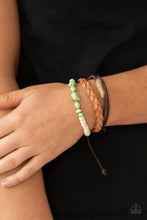 Load image into Gallery viewer, Far Out Wayfair - Green Sliding Knot Bracelet