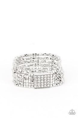 Star-Studded Showcase - White Bracelet