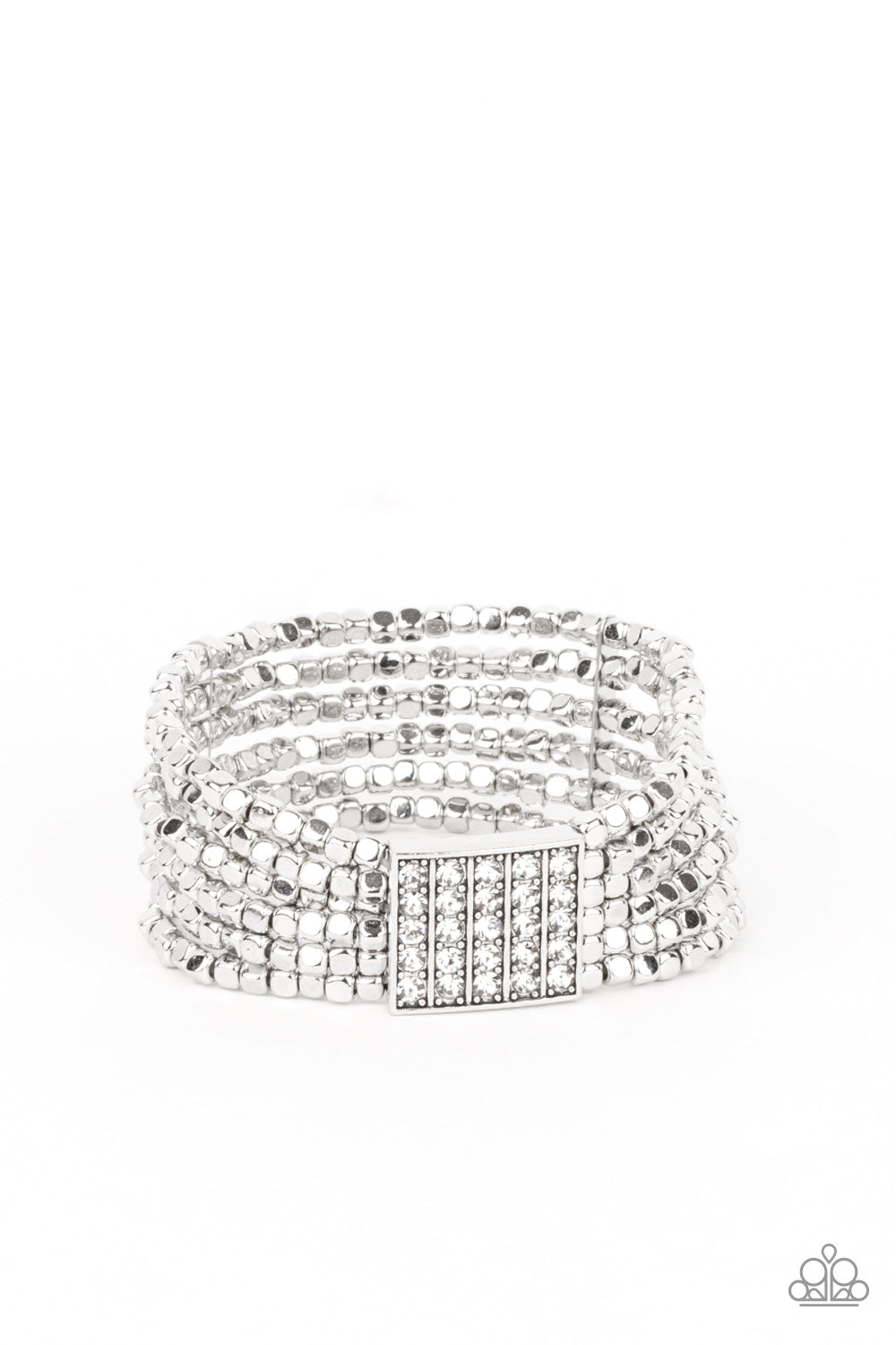 Star-Studded Showcase - White Bracelet