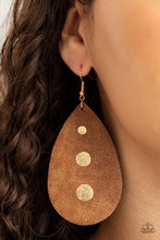 Load image into Gallery viewer, Rustic Torrent - Gold Earrings