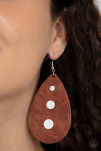 Load image into Gallery viewer, Rustic Torrent - Brown Earrings
