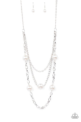 Thanks For The Compliment - White Necklace