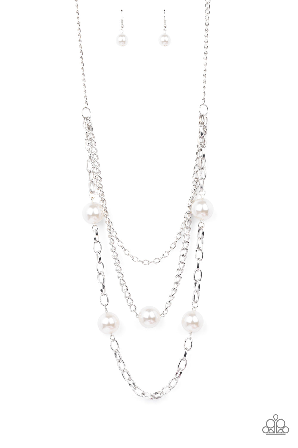 Thanks For The Compliment - White Necklace