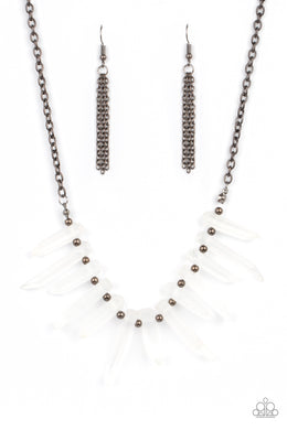 Ice Age Intensity - Black Gunmetal Necklace