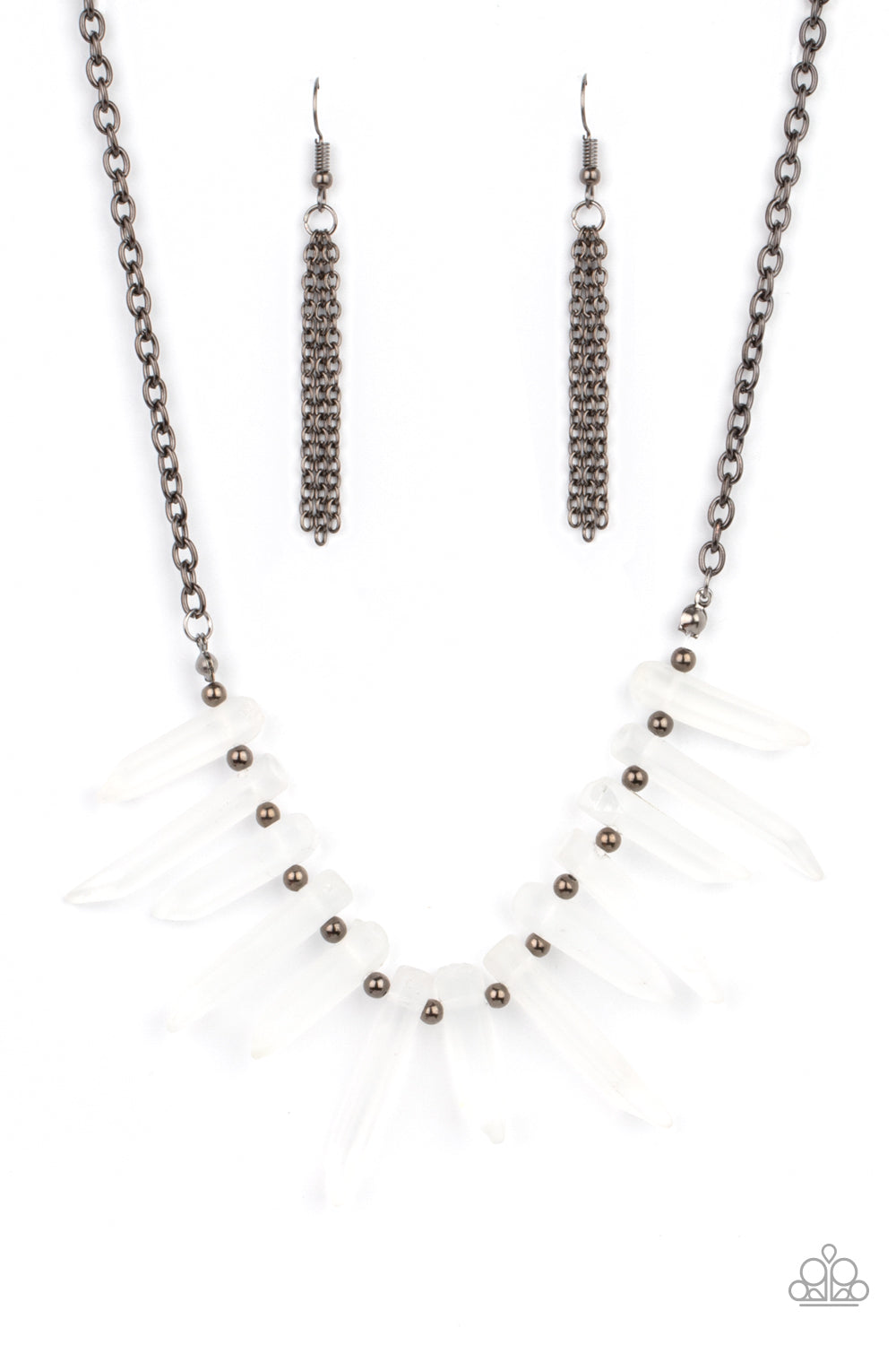 Ice Age Intensity - Black Gunmetal Necklace