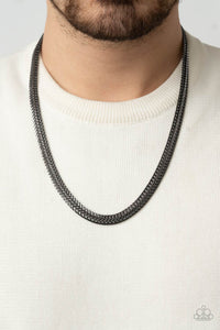 Extra Extraordinary - Black (Gunmetal) Necklace