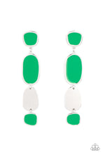 Load image into Gallery viewer, All Out Allure - Green Post Earrings