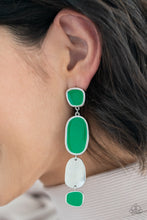 Load image into Gallery viewer, All Out Allure - Green Post Earrings