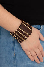 Load image into Gallery viewer, Cayman Carnival - Brown Stretchy Bracelet