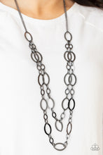 Load image into Gallery viewer, The OVAL-achiever - Black Gunmetal Necklace