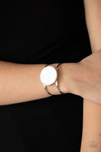 Load image into Gallery viewer, Colorful Cosmos - White Cuff Bracelet