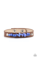 Load image into Gallery viewer, Pebble Paradise - Blue Snap Bracelet