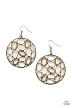 Load image into Gallery viewer, Watch OVAL Me - Brass Earrings
