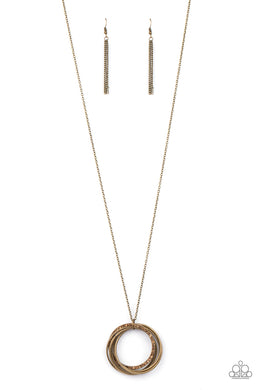 Harmonic Halos - Brass Necklace