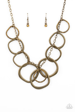 Dizzy With Desire - Brass Necklace