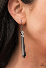 Load image into Gallery viewer, Sparkle Stream - Black Gunmetal Earrings