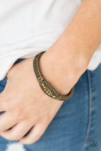 Load image into Gallery viewer, Locked in Luster - Brass Bracelet