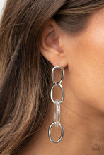 Load image into Gallery viewer, Talk In Circles - White Post Earrings