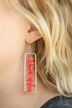 Load image into Gallery viewer, Don't QUARRY, Be Happy - Red Earrings