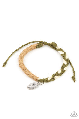Perpetually Peaceful - Green Sliding Knot Bracelet