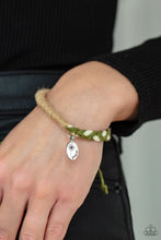 Load image into Gallery viewer, Perpetually Peaceful - Green Sliding Knot Bracelet