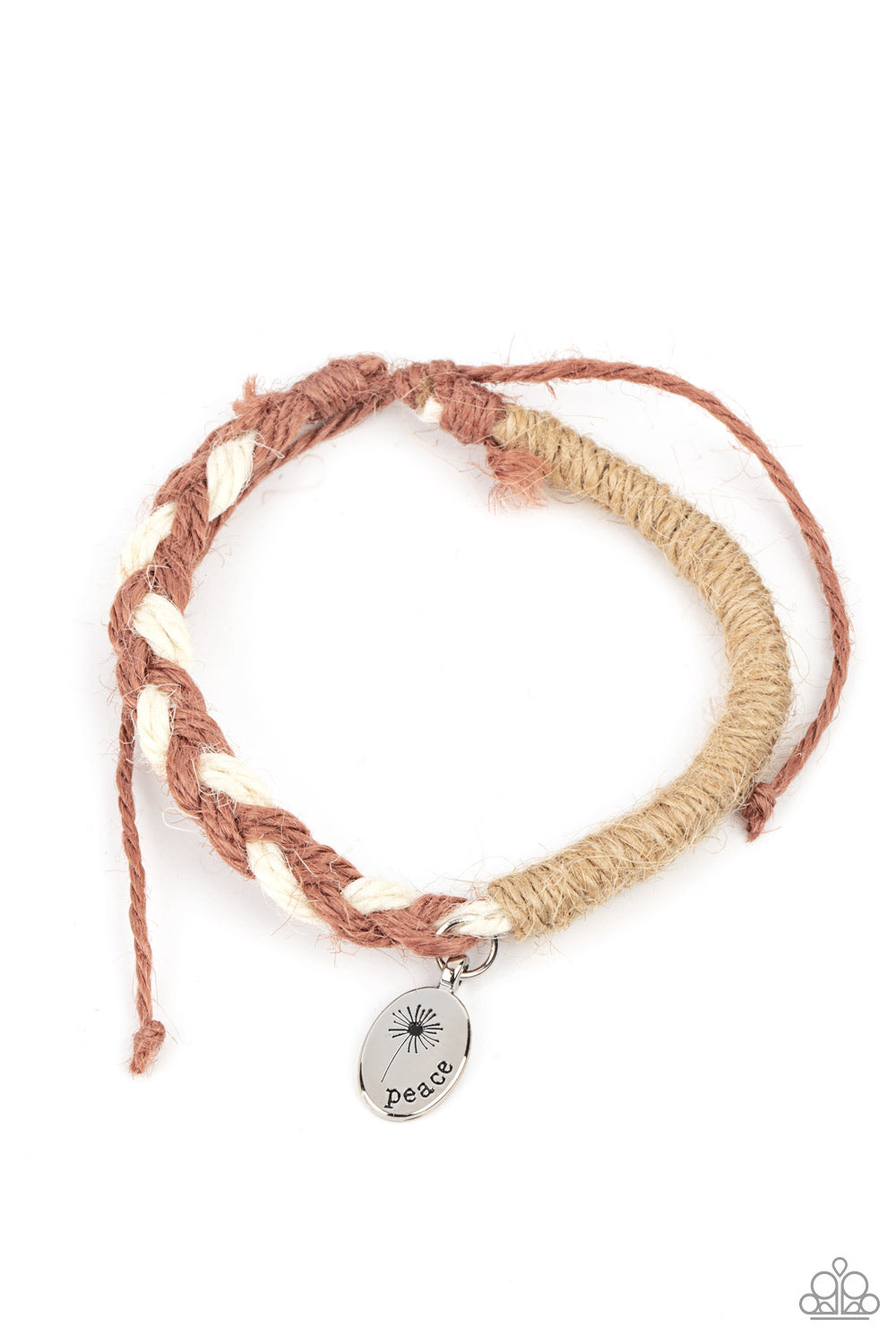 Perpetually Peaceful - Brown Sliding Knot Bracelet