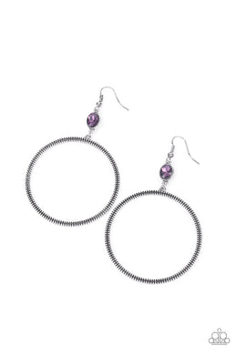 Work That Circuit - Purple Earrings