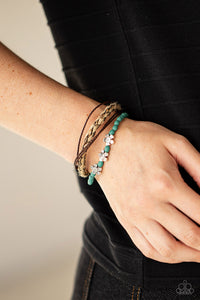 Raffia Remix - Blue Bracelet