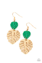 Load image into Gallery viewer, Palm Tree Cabana - Green Earrings