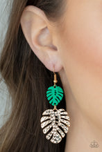 Load image into Gallery viewer, Palm Tree Cabana - Green Earrings