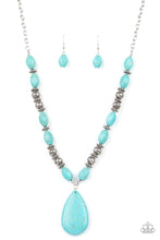 Load image into Gallery viewer, Blazing Saddles - Blue Necklace