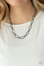 Load image into Gallery viewer, Defined Drama - Black Gunmetal Necklace
