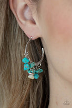 Load image into Gallery viewer, Gorgeously Grounding - Blue Hoop Earrings