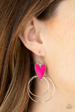 Load image into Gallery viewer, Happily Ever Hearts - Pink Earrings