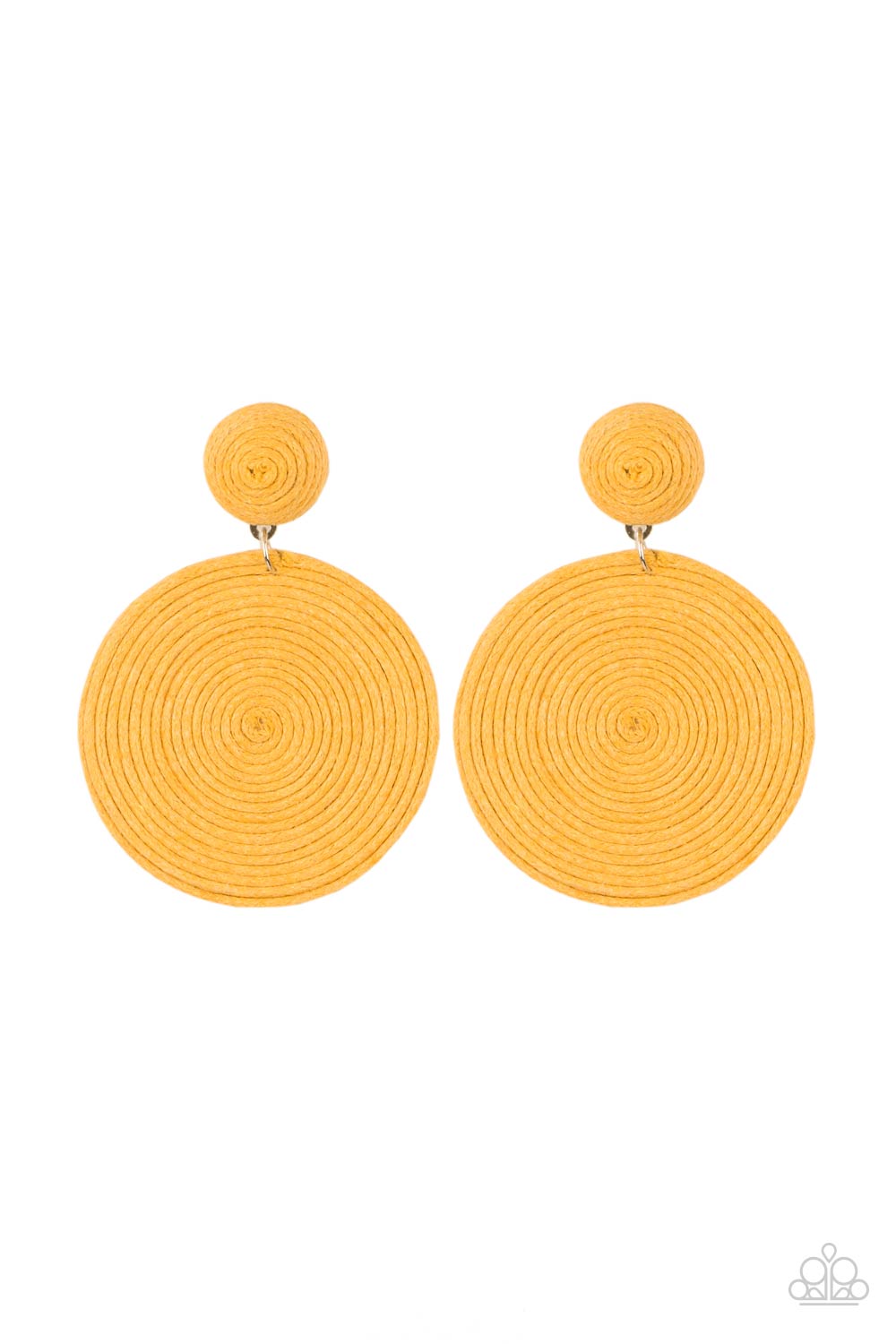 Circulate The Room - Yellow Post Earrings