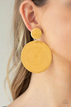 Load image into Gallery viewer, Circulate The Room - Yellow Post Earrings