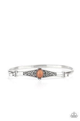 Stone Scrolls - Brown Bracelet