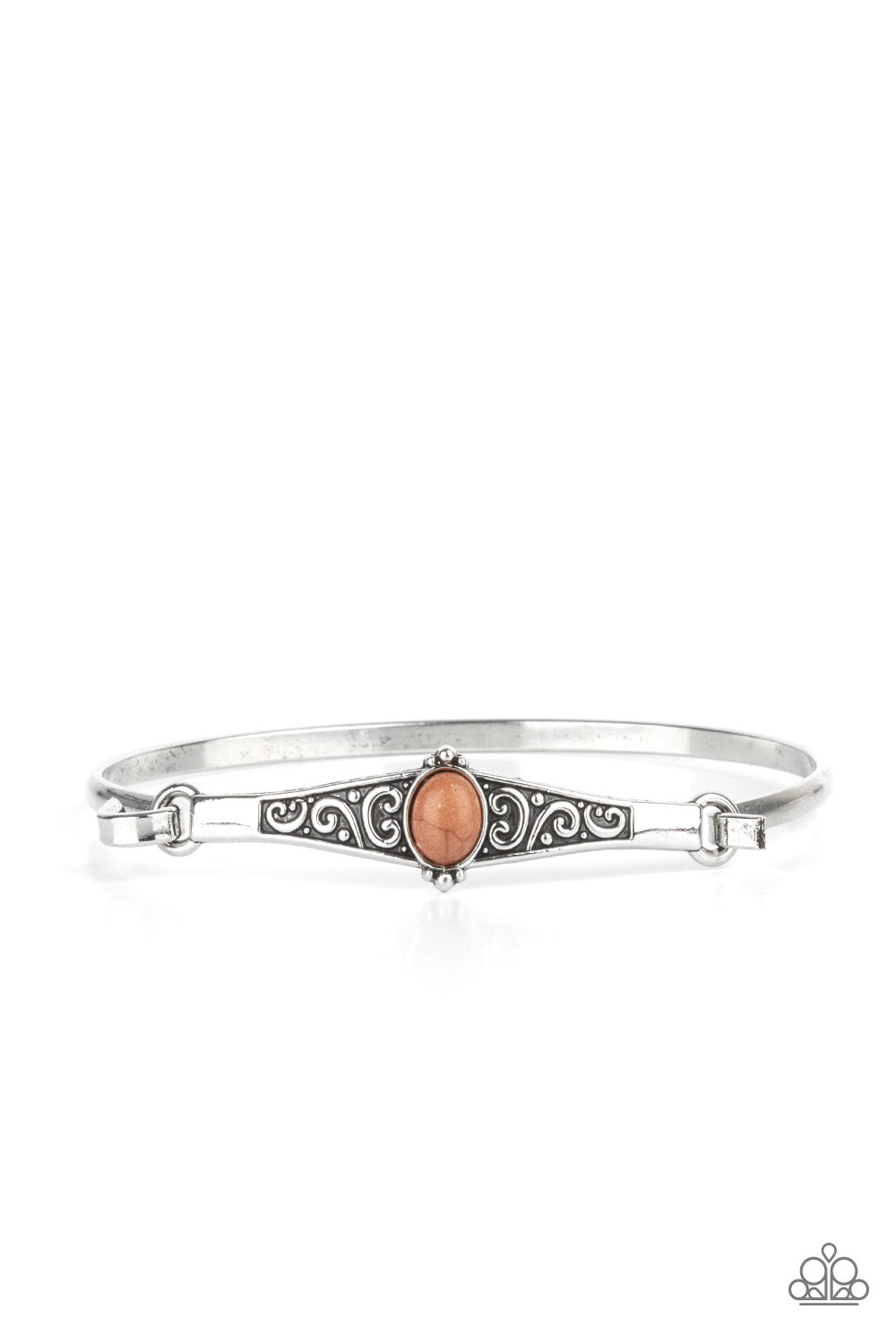 Stone Scrolls - Brown Bracelet