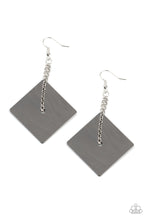Load image into Gallery viewer, Block Party Posh - Black (Gunmetal / Mixed Metals) Earrings