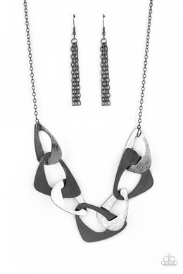 Guide To The Galaxy - Black Gunmetal Necklace