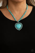 Load image into Gallery viewer, A Heart Of Stone - Blue Necklace
