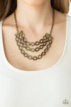 Load image into Gallery viewer, Repeat After Me - Brass Necklace